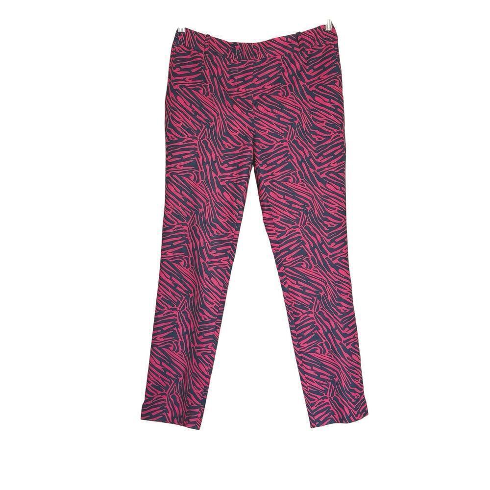 Fairway & Greene Women’s Golf Pants Pink Navy Print Size 8